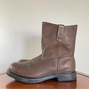 Red Wing Men’s Pecos Brown Leather Steel Toe Work Safety Boots | US 12